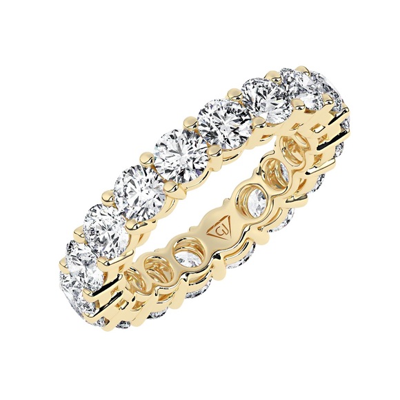 2 Carat Diamond Eternity Band in 14k Yellow Gold. - Picture 2 of 4